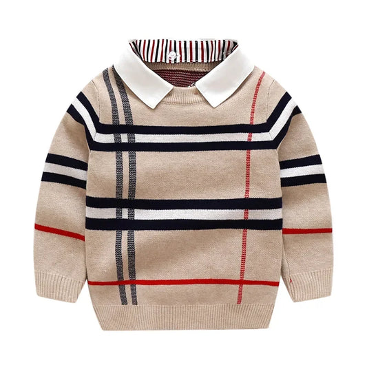 Unisex Plaid Sweater