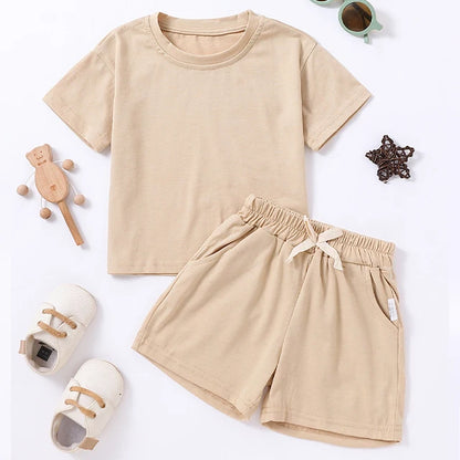 Boys Casual Short Sleeve T-Shirt And Shorts