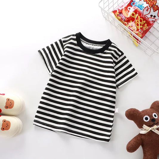 Unisex Casual Striped T-Shirts