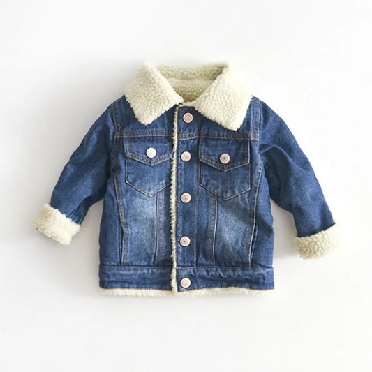 Children's Denim Sherpa Jacket
