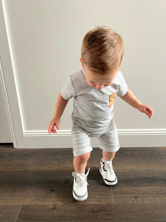 Boys T-Shirt And Striped Shorts