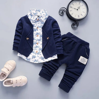 Boys Casual Jacket And Pants Suit
