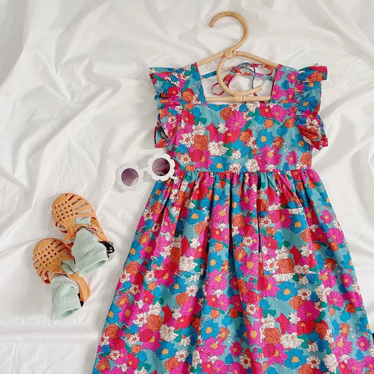 Girls Puffy Waist Dress