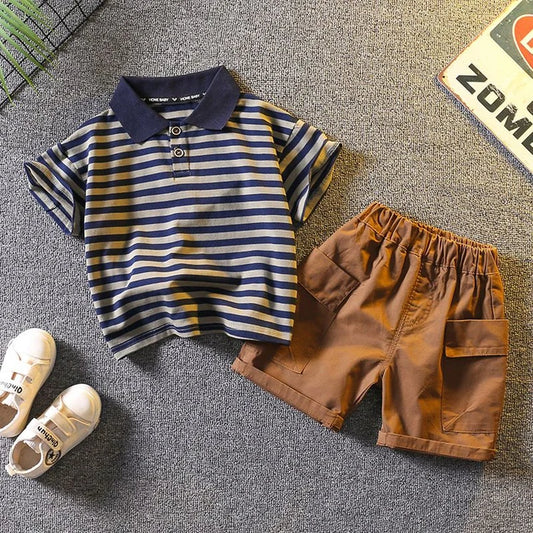 Boys Polo Top And Shorts