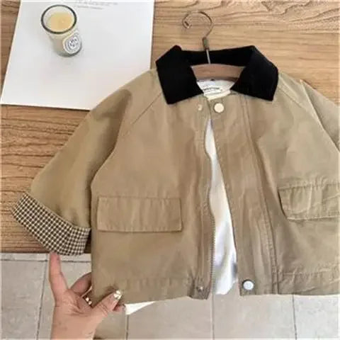 Boys Rugged Trench Coat